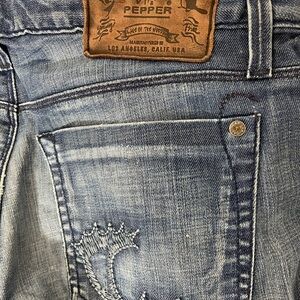 Chip & Pepper Distressed Blue Denim Jeans
